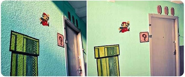 Подъезд в стиле Супер Марио (11 фото)