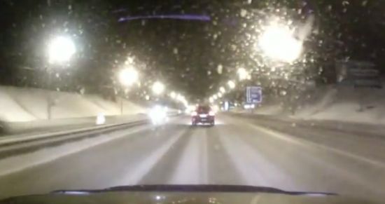 Жесткая подстава на Infiniti (видео)