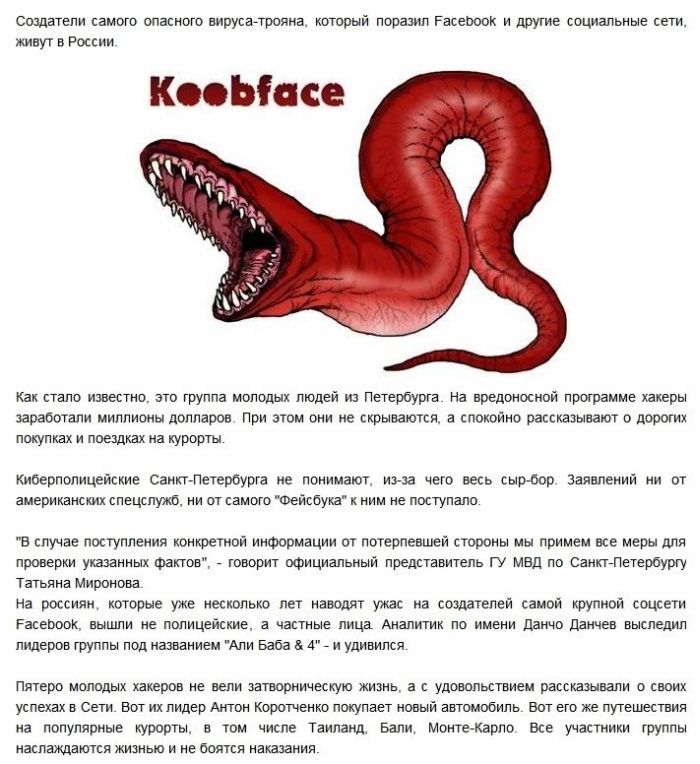 Создатели вируса Koobface - россияне (6 фото)
