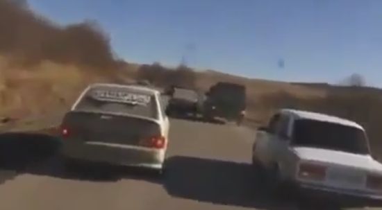 Как бандиты в Чечне наказывают водителей (видео)