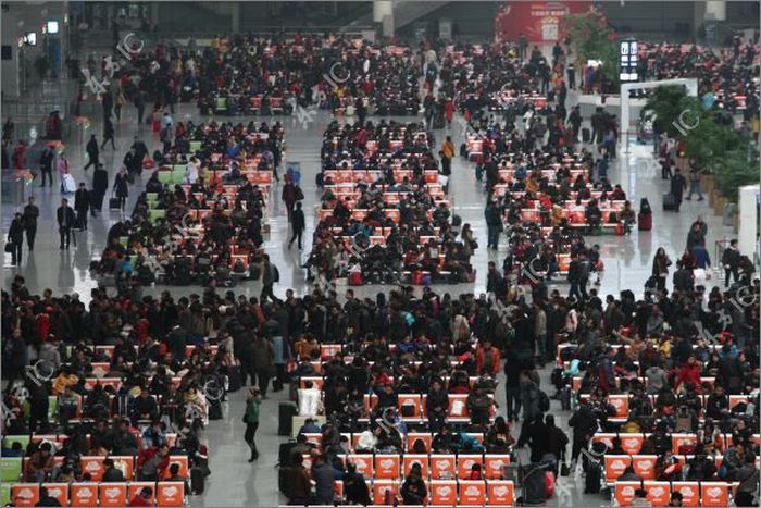 Столпотворение на Китайский Новый Год (36 фото)