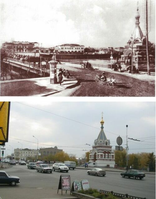 Омск тогда и сейчас (27 фото)