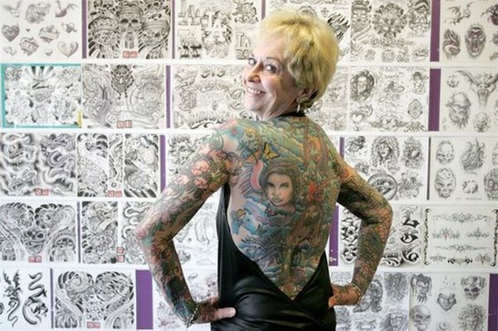 Старички, которые в молодости увлекались татуировками (20 фото)