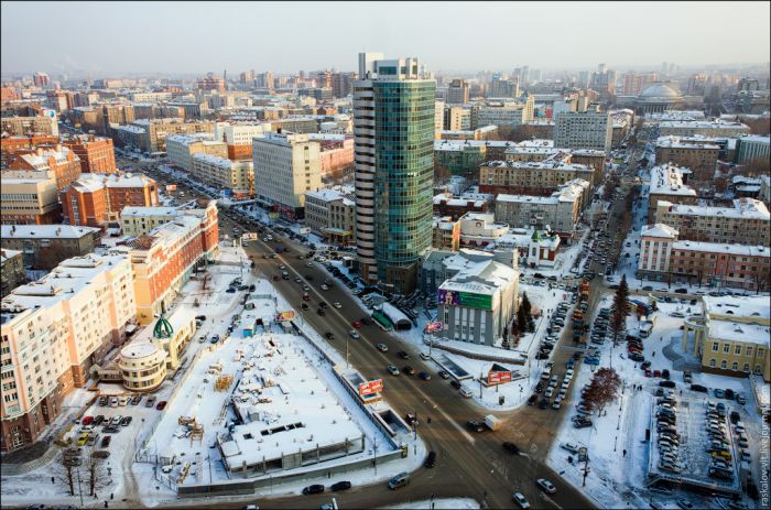 Высотные фотографии Новосибирска (36 фото)