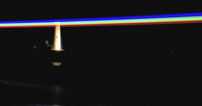 Лазерная радуга в Великобритании (19 фото)