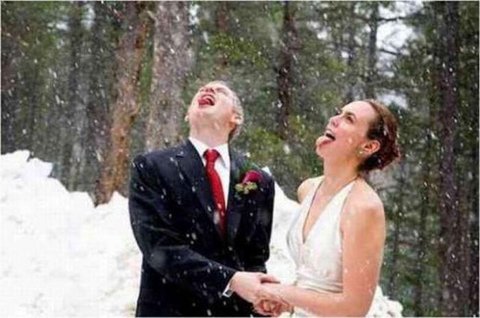 Смешные свадебные фотографии (59 фото)