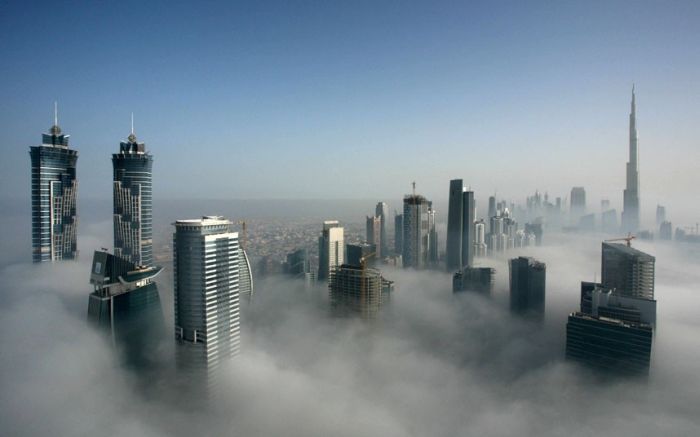 Туман в Дубаи (16 фото)