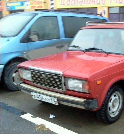 Странный тюнинг ВАЗа (3 фото)