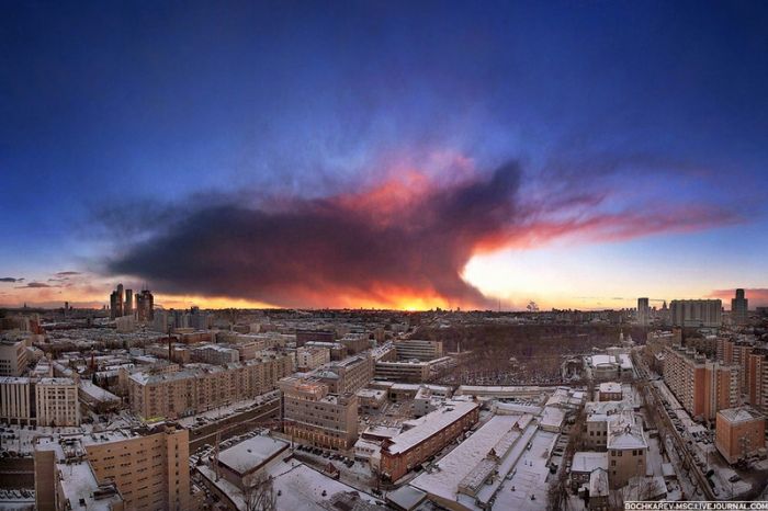 Рассвет над Москвой (30 фото)