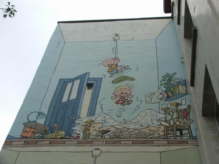 Комиксы на улицах Бельгии (40 фото)