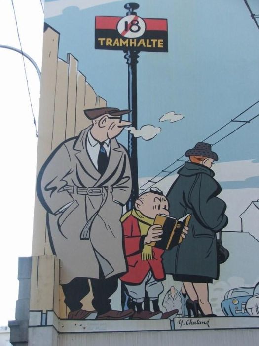 Комиксы на улицах Бельгии (40 фото)