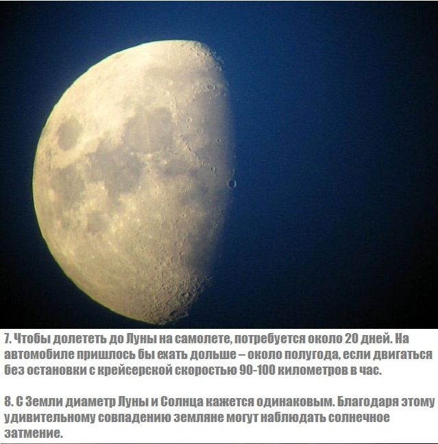 10 познавательных фактов о Луне (4 фото)