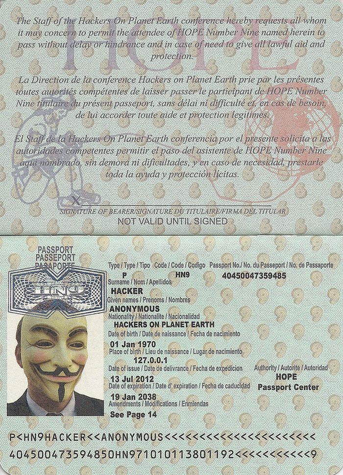 Персональный паспорт хакера (5 фото)