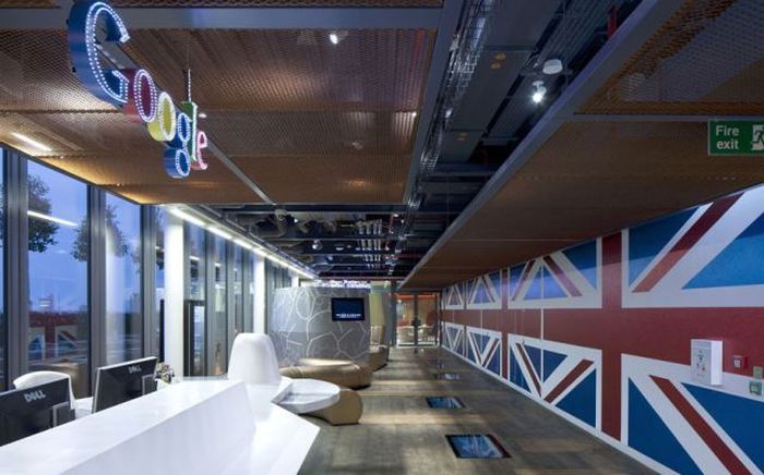 Офис корпорации Google в Лондоне (24 фото)