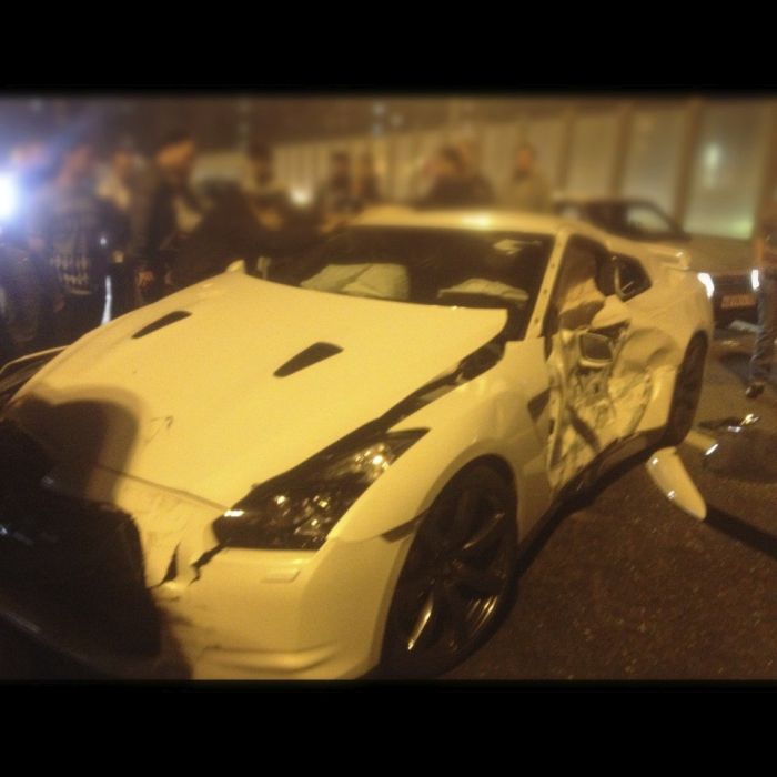 Жесткая авария на Кутузовском с участием "блатных" автомобилей (9 фото)