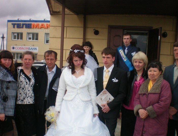Самая "счастливая" невеста (5 фото)