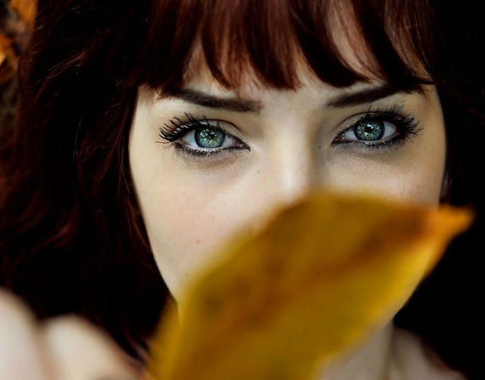 Портреты симпатичных девушек с красивыми глазами (40 фото)