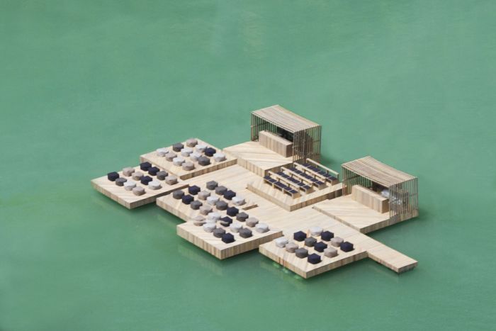 Необычные сооружения в воде (31 фото)