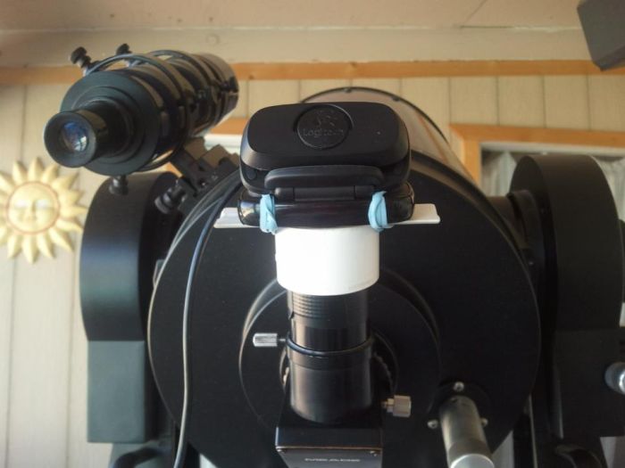 Соединяем вебкамеру и телескоп (7 фото)