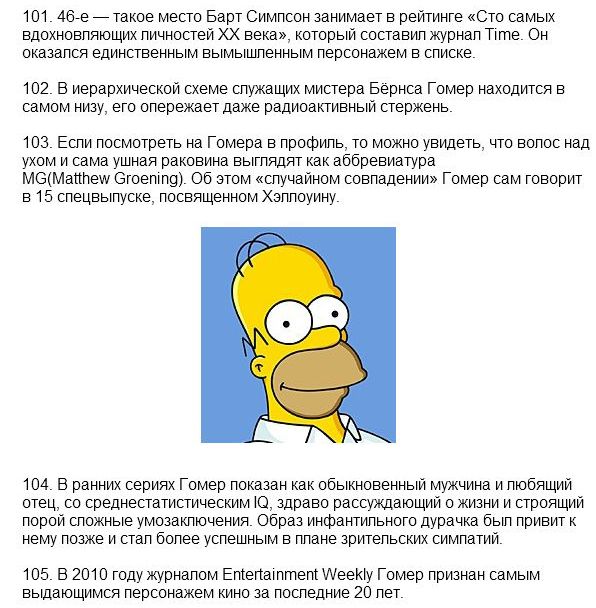 Интересные факты о мультфильме "Симпсоны" (27 фото)