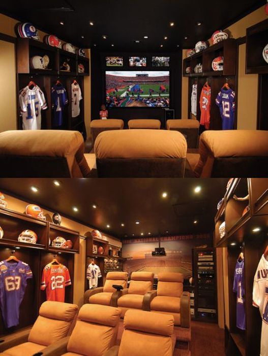 Спортивные комнаты, о которых мечтает каждый мужчина (52 фото)