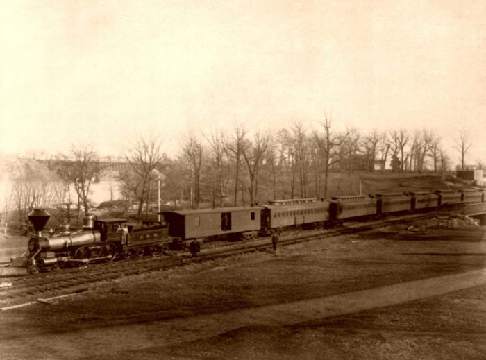 Развитие железной дороги Америки конца 19го века (59 фото)