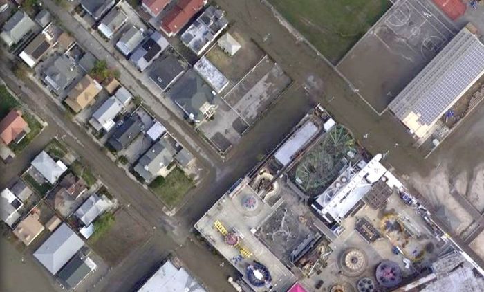 Сравнительные снимки "до и после" урагана "Сэнди". Часть 2 (32 фото)