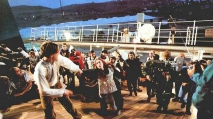 Кадры со съемок фильма "Титаник" (35 фото)