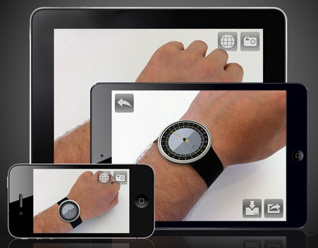 Проекция часов на вашей руке (фото + приложение)