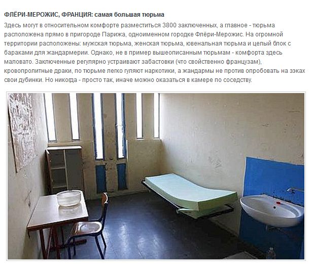 Условия содержания заключенных в разных странах (13 фото)
