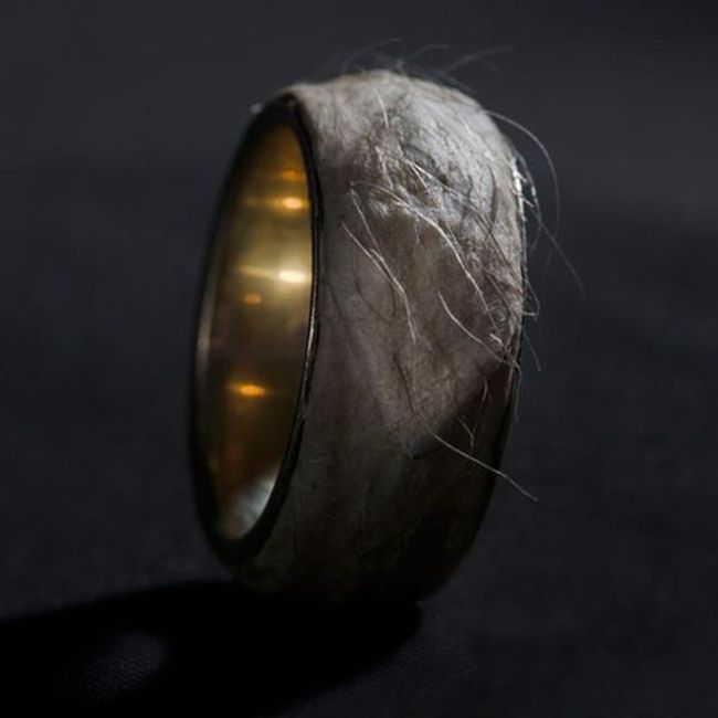 Необычное кольцо из золота и человеческой кожи (20 фото)