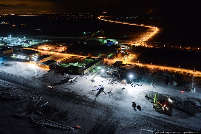 Огни ночной Казани с вертолета (39 фото)