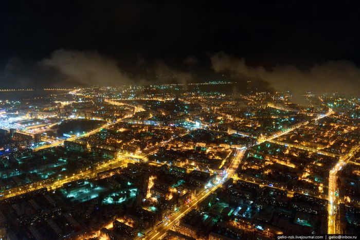 Огни ночной Казани с вертолета (39 фото)