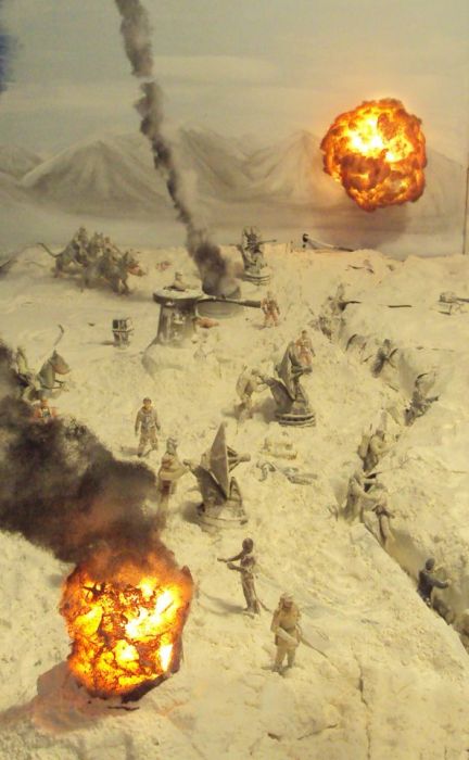 Самодельная экспозиция битвы из Звездных войн (18 фото)