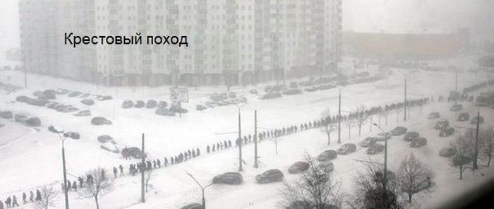 Приколы на тему циклона Хавьер в Минске (53 фото)