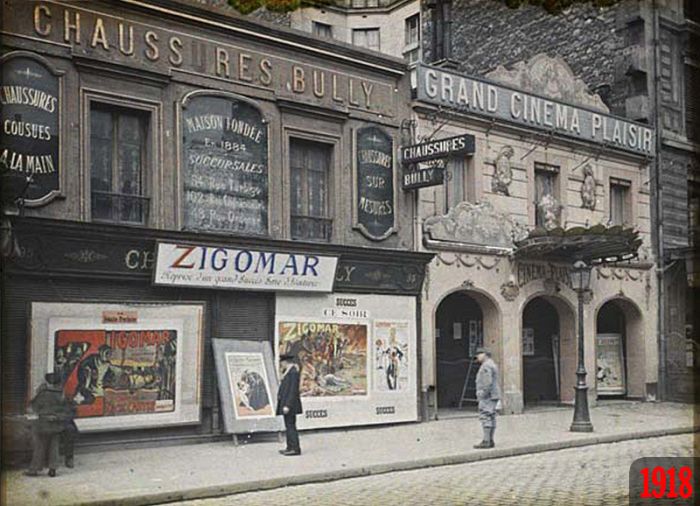 Сравнение Парижа в начале XX века и в наши дни (20 фото)