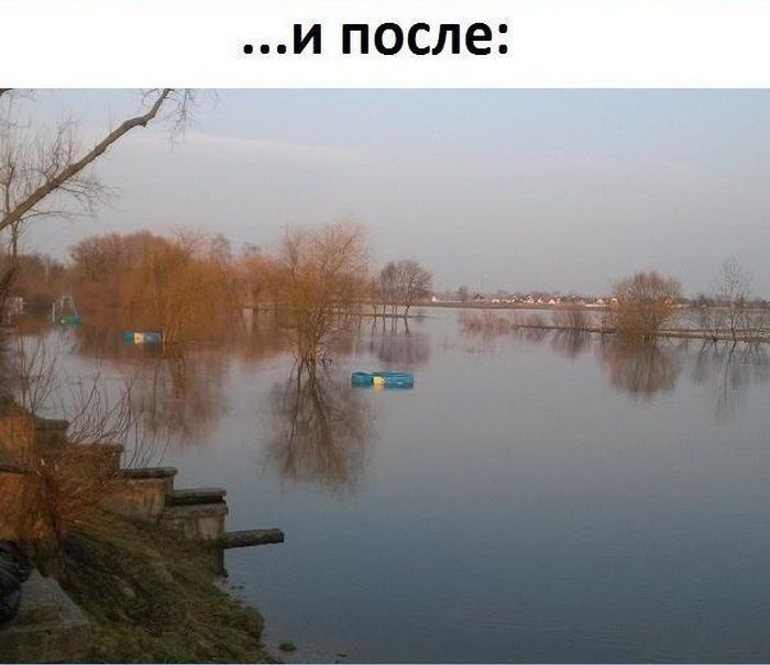 Многие города Украины оказались затопленными с приход весны (7 фото)