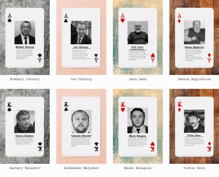 Американцы выпустили игральные карты "Русская мафия" (6 фото)
