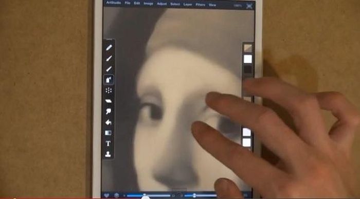 Удивительный рисунок на планшете iPad (13 фото)