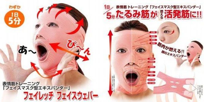 Необычная японская "маска вечной молодости" (3 фото)