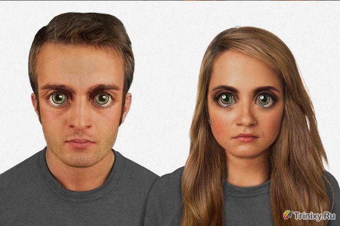 Как изменится внешний вид людей через 100 тысяч лет (4 фото)