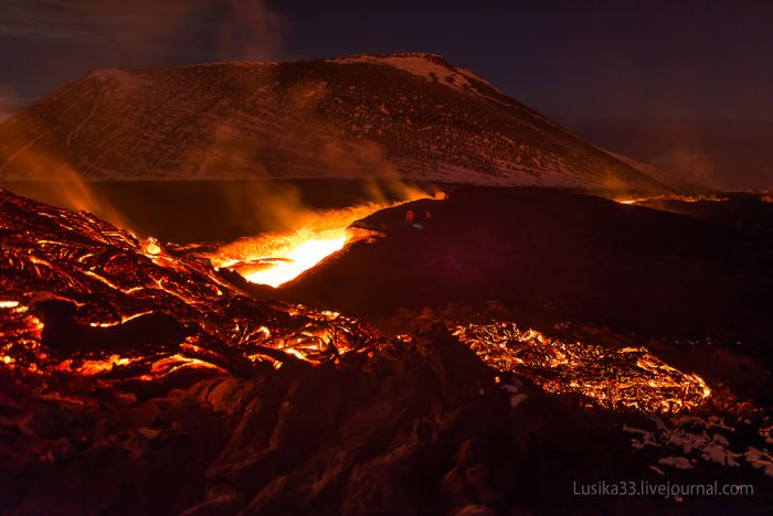 Извержение вулкана Толбачик на Камчатке (22 фото)