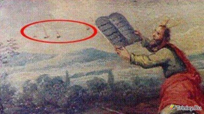 Поиск доказательств существования НЛО на древних картинах (15 фото)