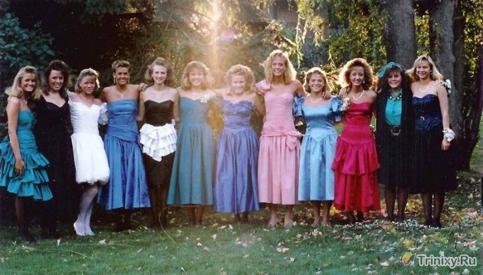 Эволюция американских выпускных платьев (49 фото)