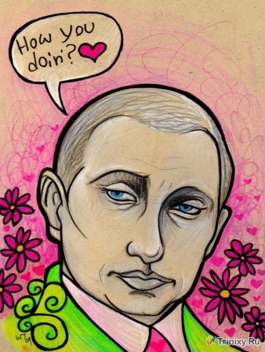 Зарубежные карикатуры Владимира Путина (25 фото)