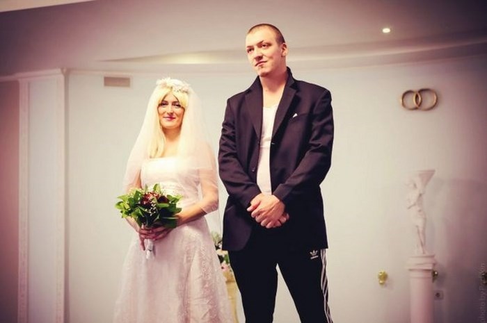 Колоритная свадьба "чётких молодоженов" (36 фото)
