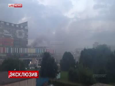 Пожар в телецентре "Останкино" - видео два (8.2 мб)