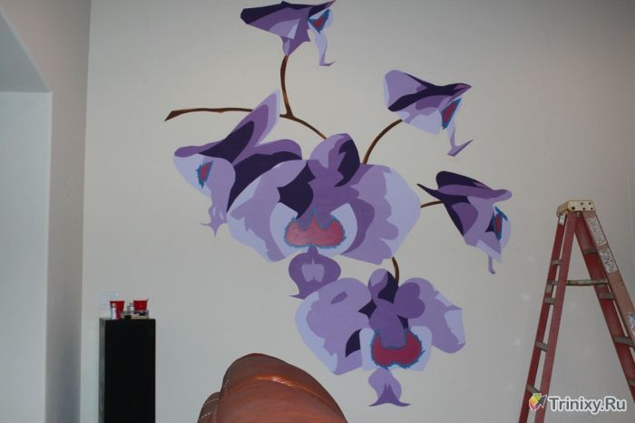 Фреска с орхидеями своими руками (9 фото)