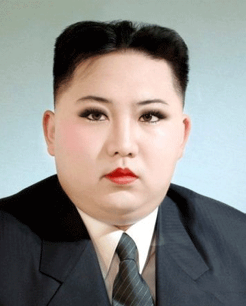 Прикольные фотожабы Ким Чен Ына (26 гифок)
