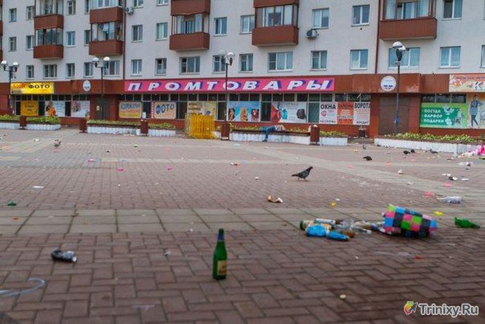 Последствия дня города в Солнечногорске (10 фото)